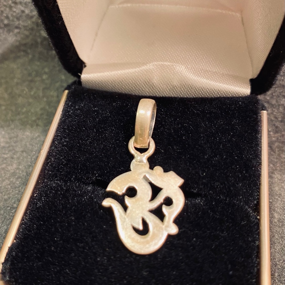 Sterling Yoga OM Pendant